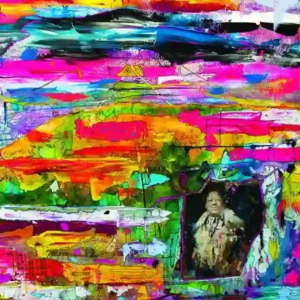 Pochette de l'album "Medicine Singers" par MEDICINE SINGERS : tableau avec des touches de couleurs