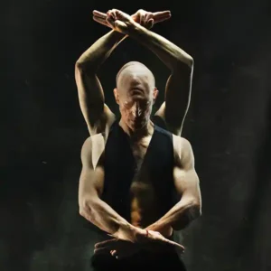 Solénomix Phil Von. Photo de l'artiste Phil Von (tête pensante du groupe Von Magnet) avec deux clichés superposés