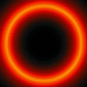 Chronique de Sun Electrik : pochette de l'album représentant un halo lumineux orange sur fond noir