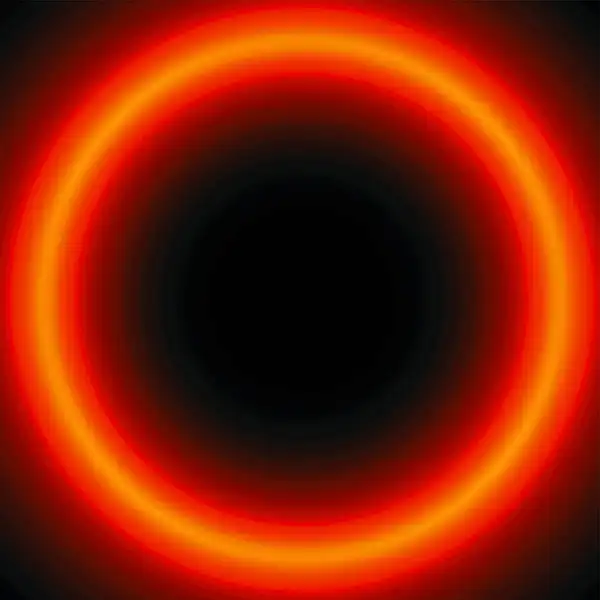 Chronique de Sun Electrik : pochette de l'album représentant un halo lumineux orange sur fond noir