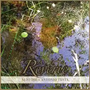 Pochette de l'album "Rêverie" par les artistes Antonio Testa et Alio Die, un reflet dans l'eau du ciel et de végétation
