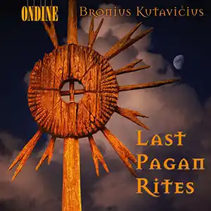 Pochette de l'album de BRONIUS KUTAVICIUS "Last Pagan Rites", un totem en bois