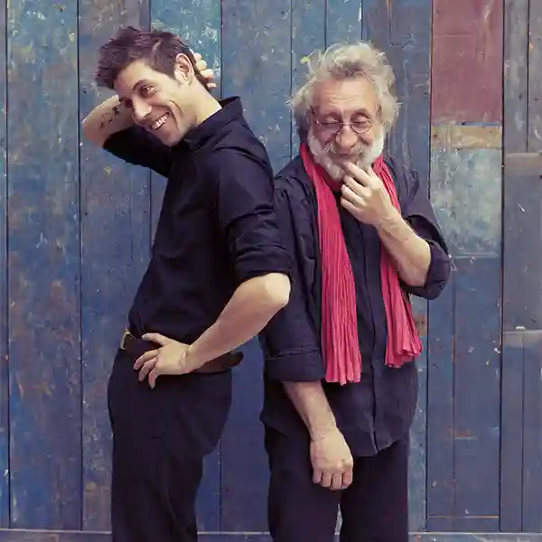 Photos des artistes Baltazar Montanaro-Nagy et Miqueù Montanaro