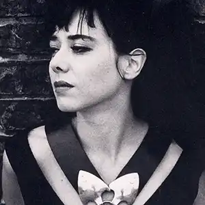 Photo de Danielle de Picciotto en noir et blanc