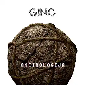 Pochette de l'album de GINTAUTAS GASCEVICIUS GINC "Oneirologija", un rocher rond entouré d'une corde