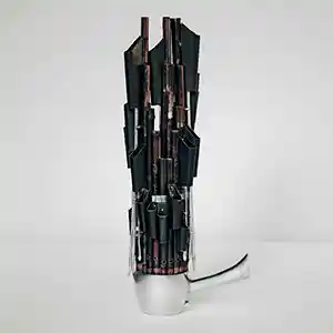 Pochette de l'album "The Gleam" par l'artiste Park Jiha avec son orgue à bouche.