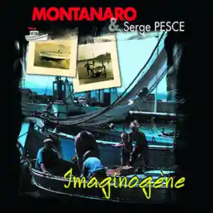 Pochette de l'album "Imaginogène" par les artistes Miqueù Montanaro et Serge Pesce