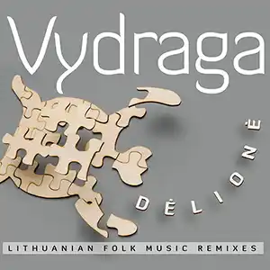 Pochette de l'album Delione par Vydraga, une tortue en puzzle en bois