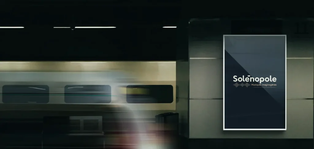 banniere Solenopole dans un metro