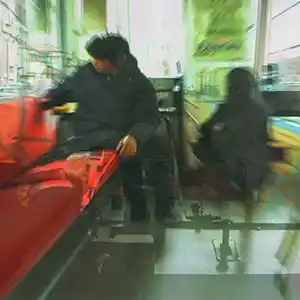 Pochette de l'album "TramVibration" par les artistes japonais Haco et Toshiya Tsunoda