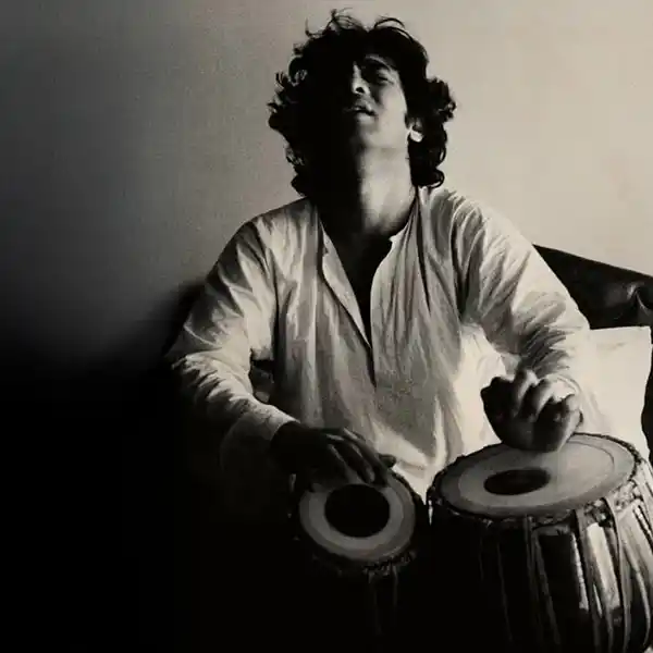 Photo de l'artiste Zakir Hussain pour l'émission "Solénoïde - Onirindia 04"