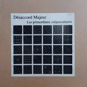 Pochette de la compilation "Les Primordiaux Crépusculaires" par Désaccord Majeur