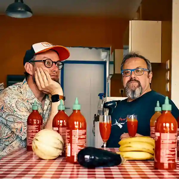 Photo du duo Cervantes avec Louis Soler et Dimitri Rouchon-Borie