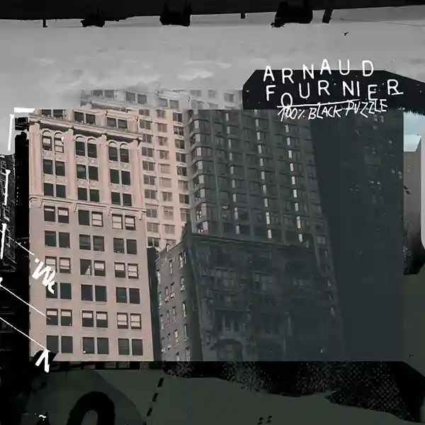Pochette de l'album "100% Black Puzzle" par l'artiste Arnaud Fournier (Hint, La Phaze...)