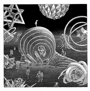 Pochette de l'album "Black Museum" par l'artiste Bruno Letort