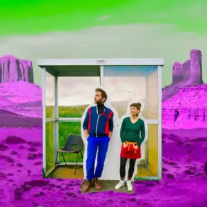 Photo du duo lyonnais Oasis Boom avec Mélissa Acchiardi et Vincent Duchosal.