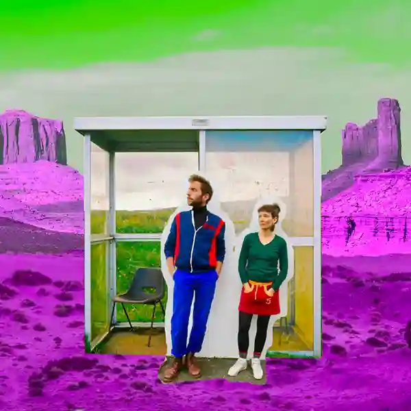 Photo du duo lyonnais Oasis Boom avec Mélissa Acchiardi et Vincent Duchosal.