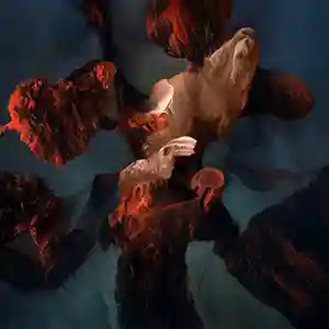 Pochette de l'album " Blast of Sirens" par les artistes Ah! Kosmos et Hainbach