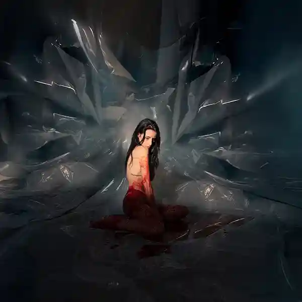 Pochette de l'album "Exuvie" par l'artiste Noémi Büchi