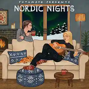 Pochette de la compilation, "Nordic Nights" par le label Putumayo