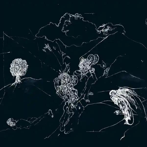 Pochette de l'album "Dream Temperature" par l'artiste Anenon (Brian Allen Simon).