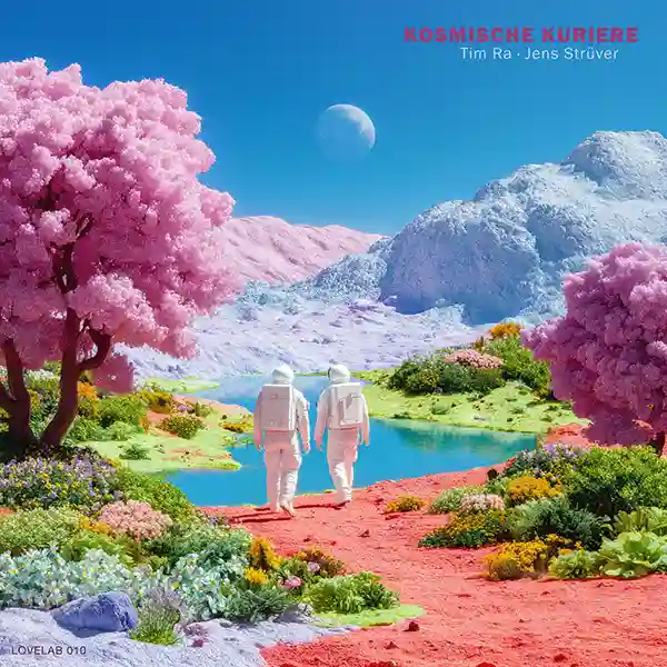Pochette de l'album "Kosmische Kurriere" par les artistes Tim Ra & Jens Strüver