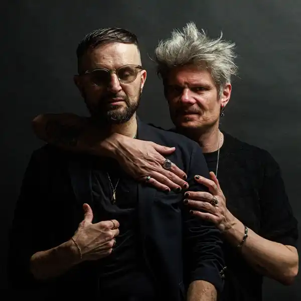 Photo des artistes Frédéric D. Oberland et Radwan Ghazi Moumneh pour illustrer l'émission "Solénoïde - Mission 245"